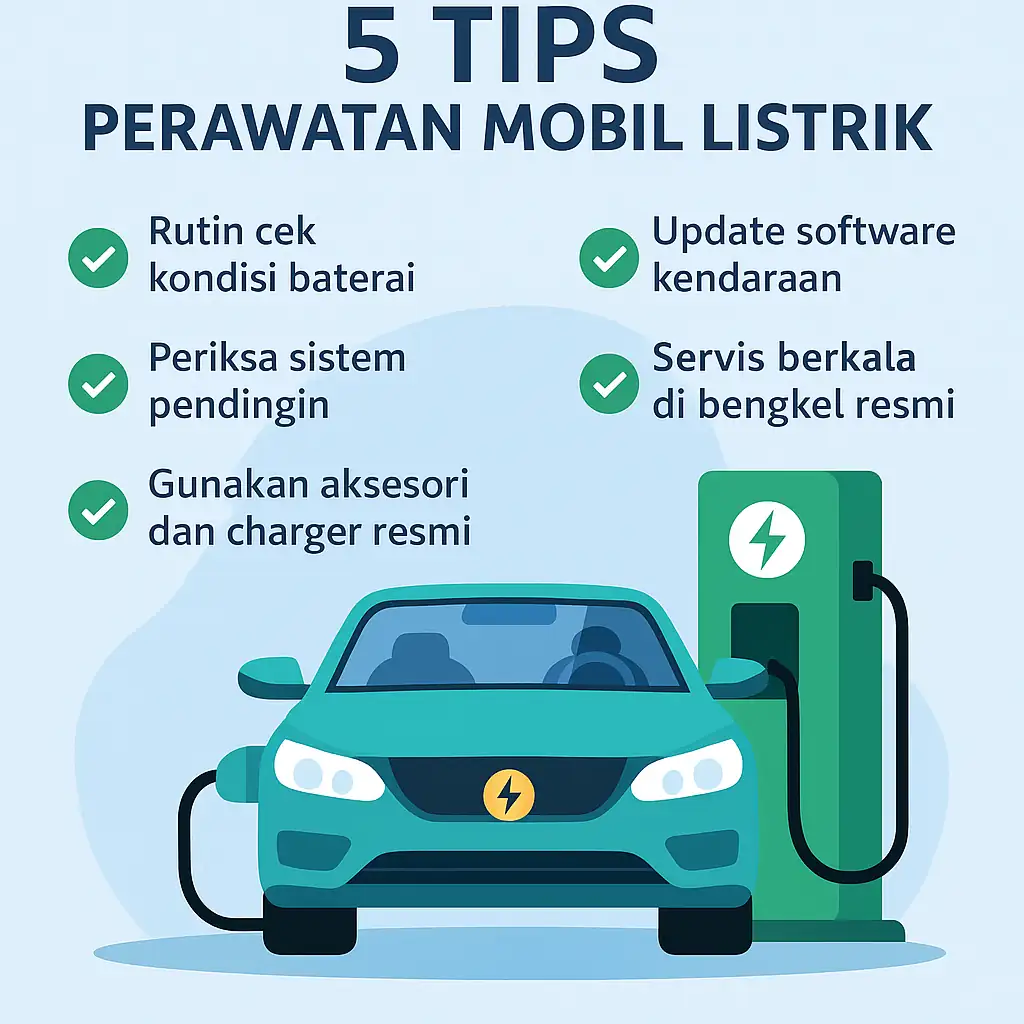 5 Tips Perawatan Mobil Listrik: Cek Baterai & Software