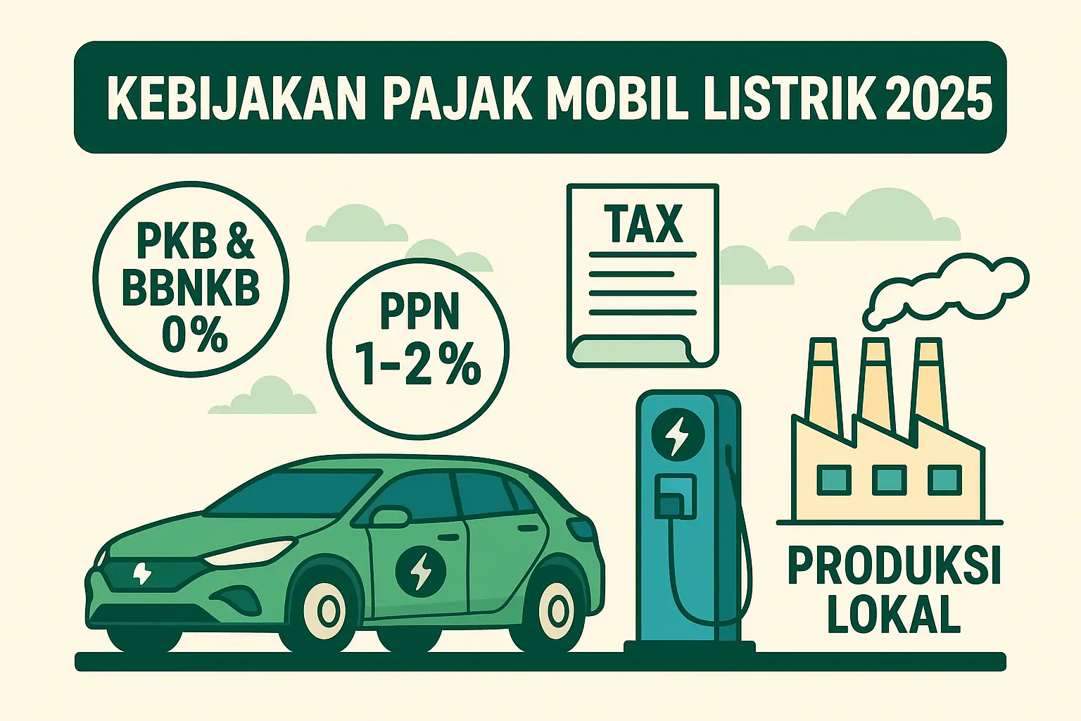 Kebijakan Pajak Mobil Listrik 2025: Kawasan Industri Didorong Lokal
