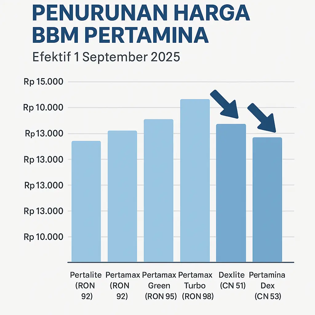 Harga baru BBM Pertamina Efektif 1 Sept 2025